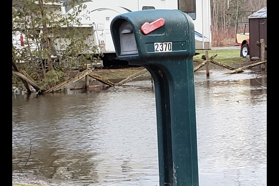 High water on low-lying properties in the Tall Trees-Buchanan area.