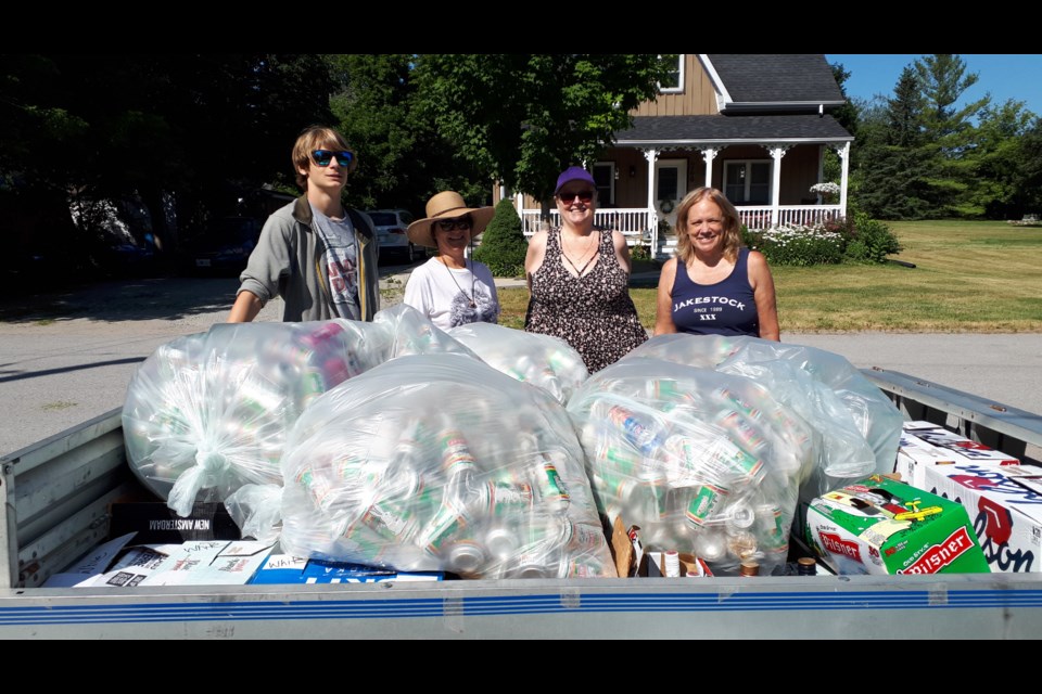 From left to right: Adrian the handyman, Heather Westcroft, Karen Pearson and Lori McIntyre