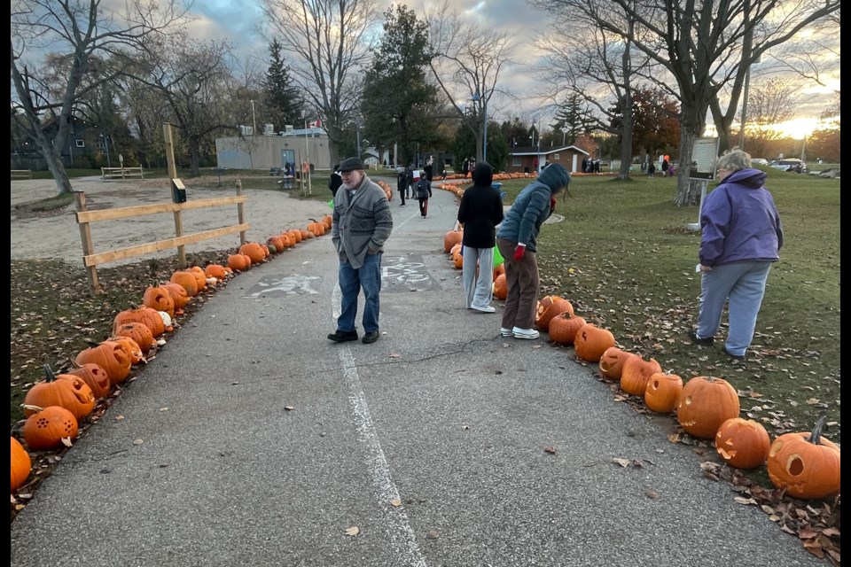 The third annual Pumpkin Walk took place Wednesday at Innisfil Beach Park.