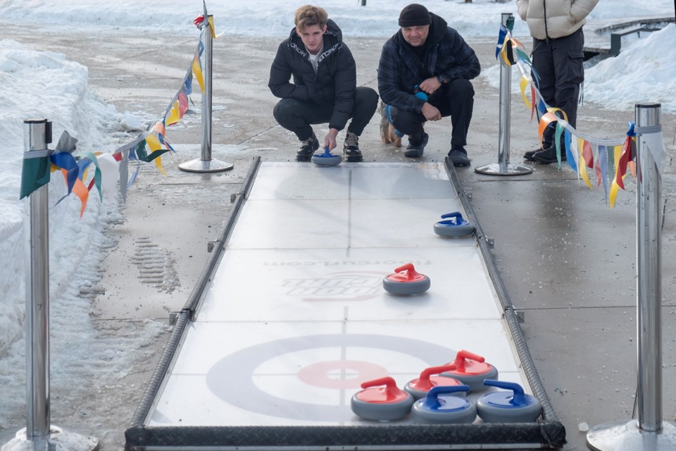 For those used to curling indoors on an ice surface, the outdoor plastic surface proved challenging to the skill set