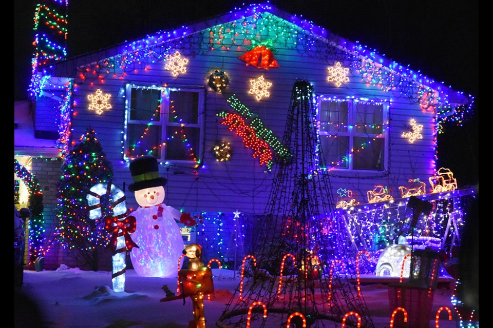 Home at 2222 Sideroad 25 in Alcona won the popular vote for 'Most Creative' display.