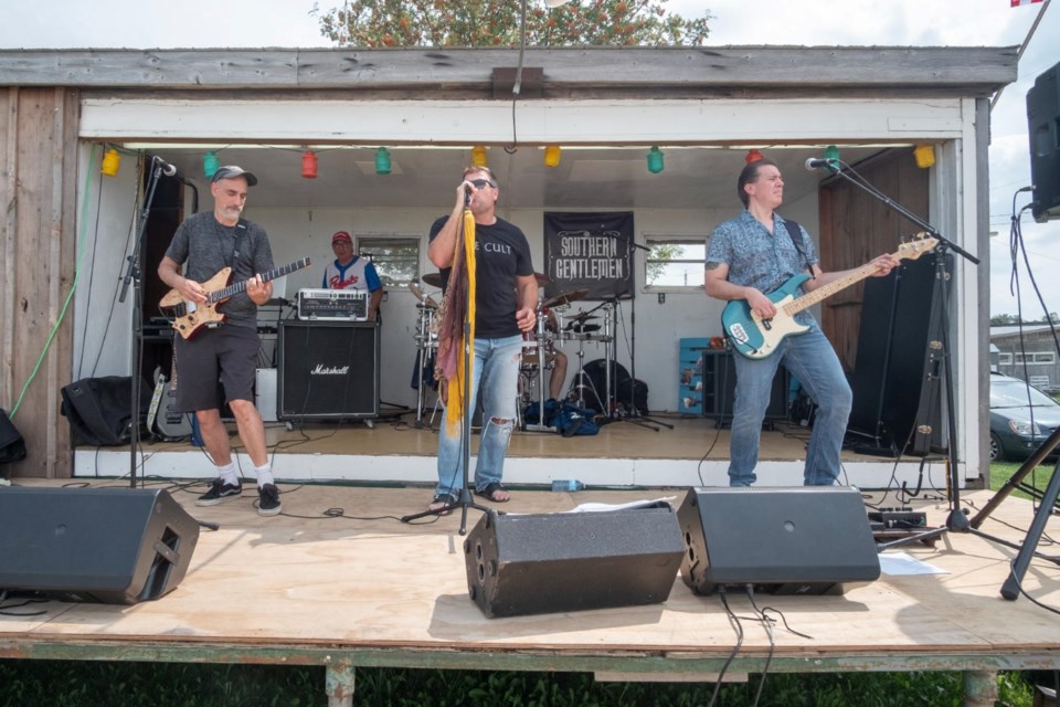 The band Southern Gentlemen entertained the crowd in the heat of the midday sun on Saturday afternoon.