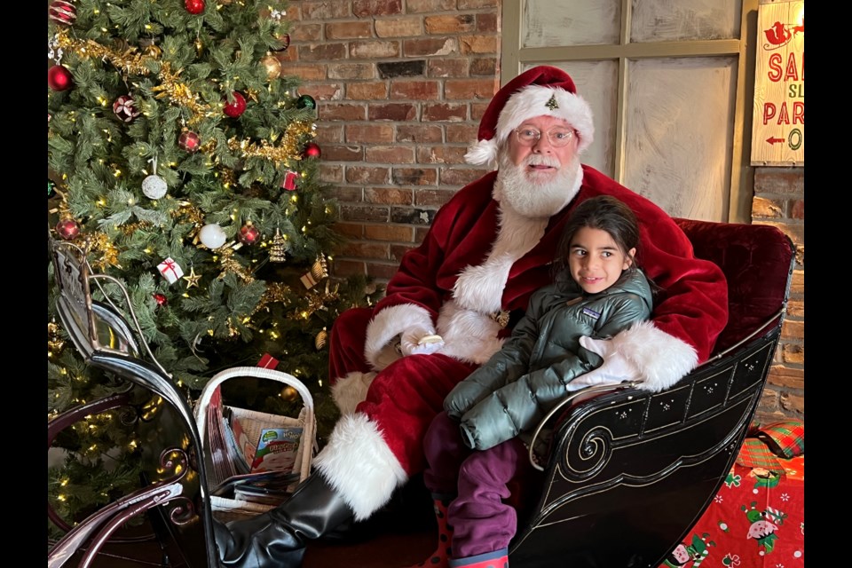 Children visited Santa Claus at the Cookstown Antique Market on Sunday, Dec. 4, 2022.