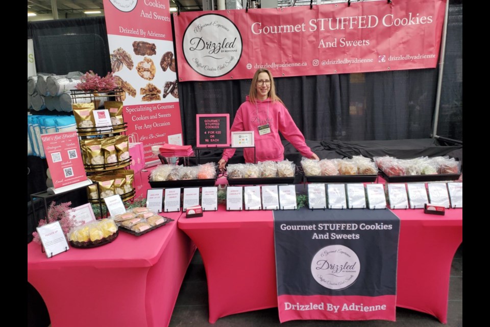 Adrienne Deluca founded Drizzled By Adrienne in May 2023. She will be selling gourmet stuffed cookies, fudgy brownies, homemade marshmallows and mug toppers at the Holiday Market on Nov. 30. 