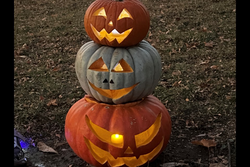 This photo was taken at the 2022 Pumpkin Walk. People are encouraged to drop off their pumpkins for this year's event at Innisfil Beach Park on Friday, Nov. 1.