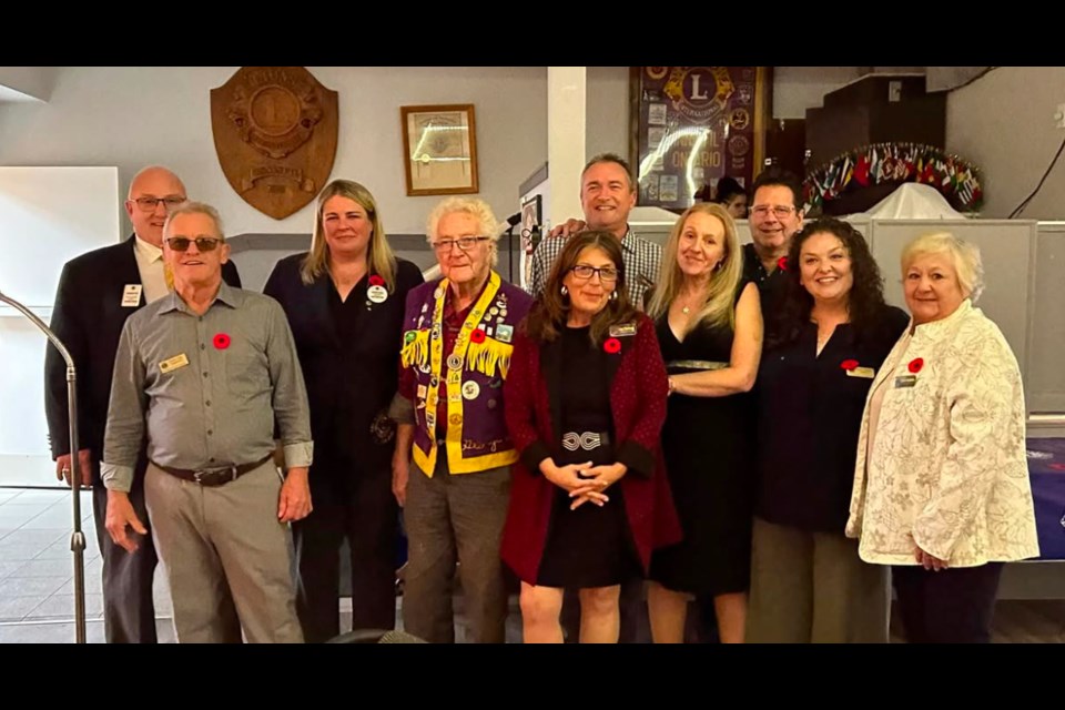 Members of the Innisfil Lions Club.