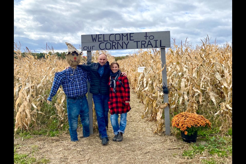 Co-host of Love It Or List It, David Visentin, swung by Innisfil for a family visit with sister Bonnie and their parents.