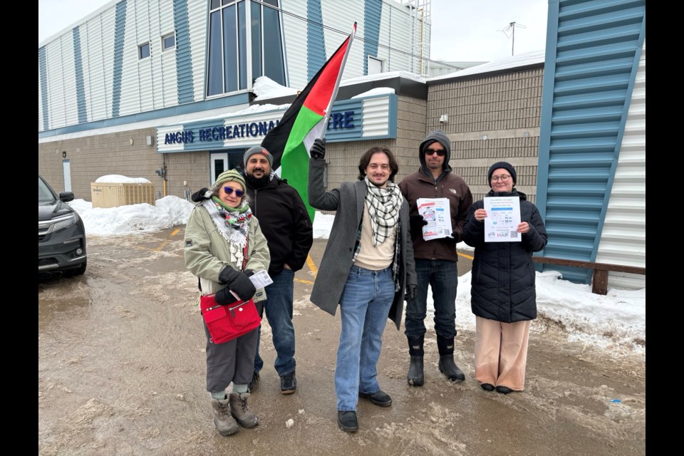 Community members from all across Simcoe County gathered at Peacekeepers' Park.