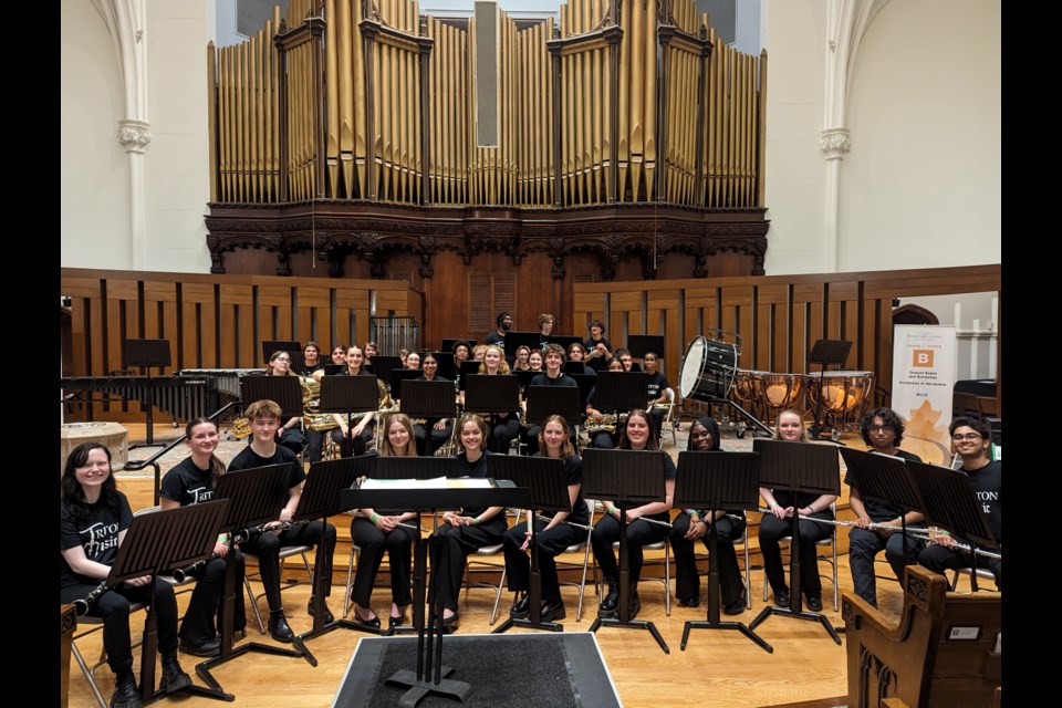 The Triton Music ensemble at Nationals last year (senior band).