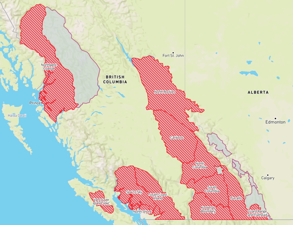 avalanche map