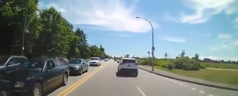 VIDEO: Careless B.C. Driver Shows How To Take Up Two Lanes With One Car ...