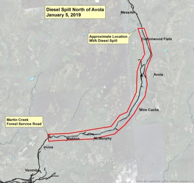 IHA water monitoring area map