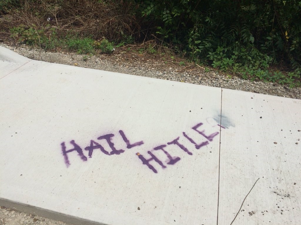 Graffiti with Nazi salute found behind Victoria Park - KitchenerToday.com