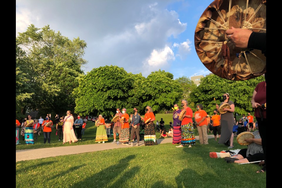 Vigil Held To Honour 215 Indigenous Children Found At Former Residential School Kitchener News