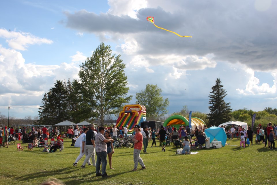 Bonnyville's Canada day Party at the Park was a hit despite unruly weather changes.