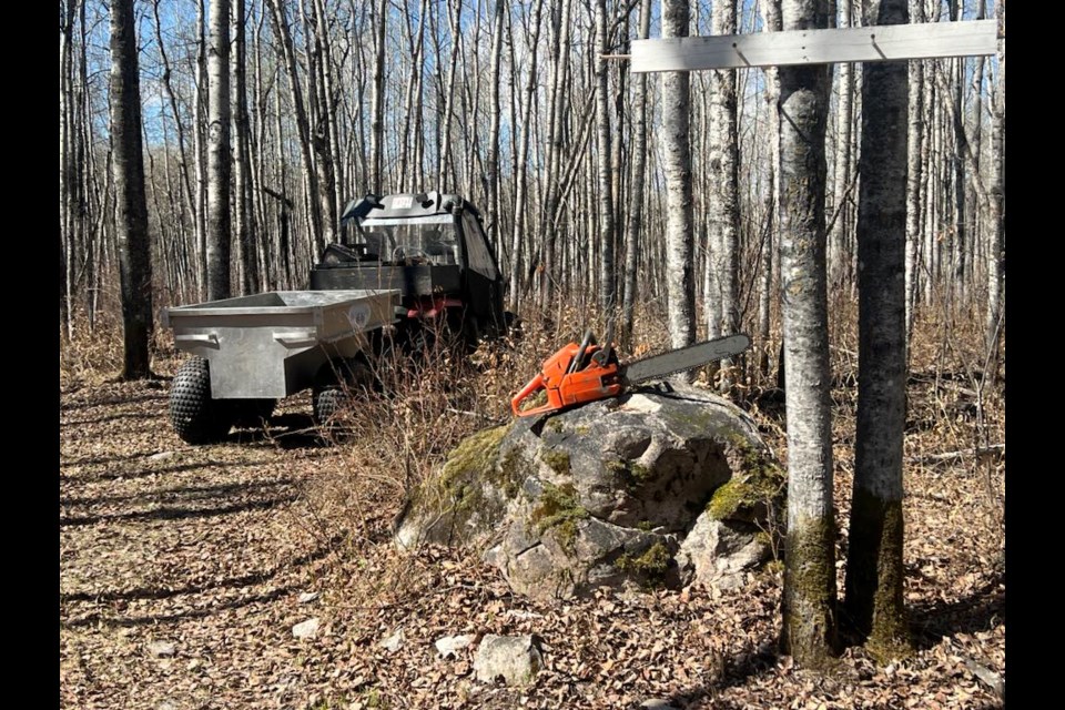 A trail being worked on next to the Lakeland Archers’ facility in Lac La Biche County. From Sept. 16-22, over 300 archers from across the world-and roughly 25 from Canada-will be coming to Lac La Biche to compete in the World Archery Field Championships. Photo supplied. 