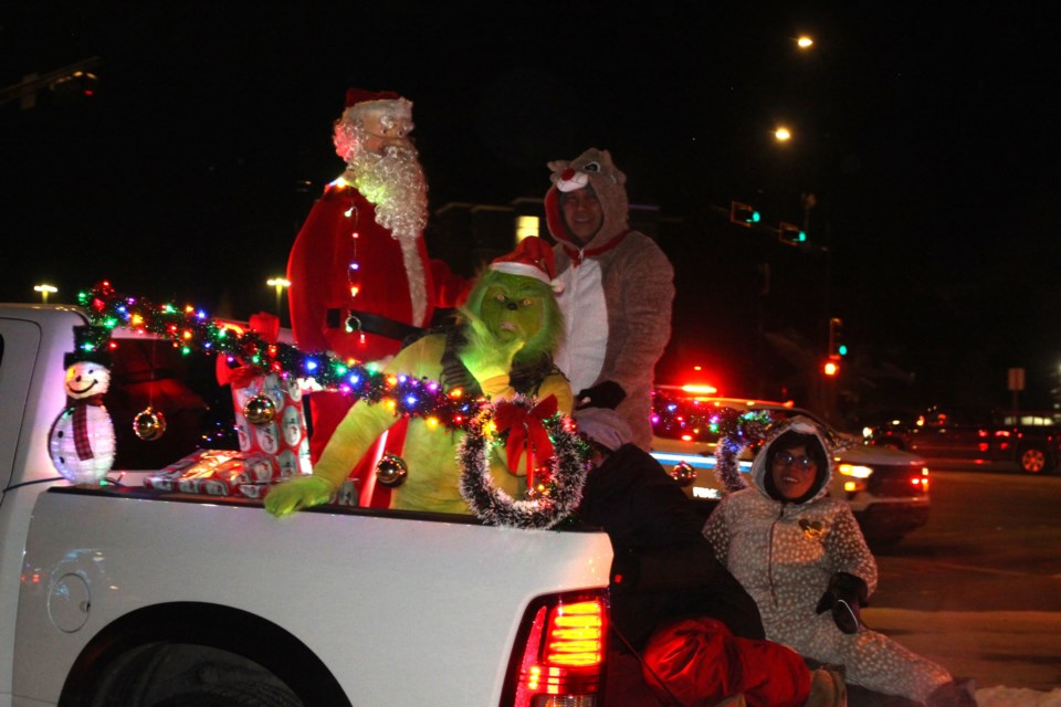 The Grinch made an appearance on one of the floats.