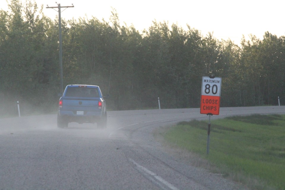 Rocks and roll. Local enforcement officers say they do patrol the construction zones — and advise all motorists to reduce speed and increase spacing to avoid any pains in the glass.