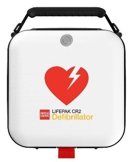 An AED defibrilator device.