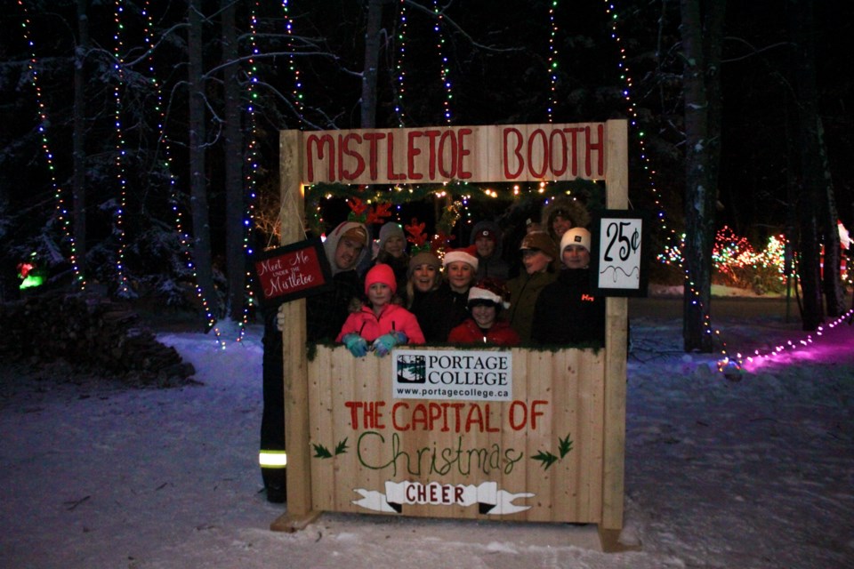 The Kasper family braved the cold to enjoy Cold Lake's Sparkle in the Park at the MD campgrounds.