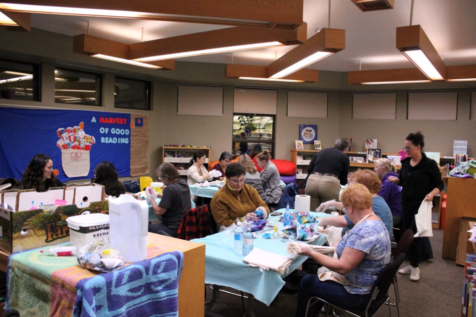 The Bonnyville Library hosted an Adult tie-dye workshop.