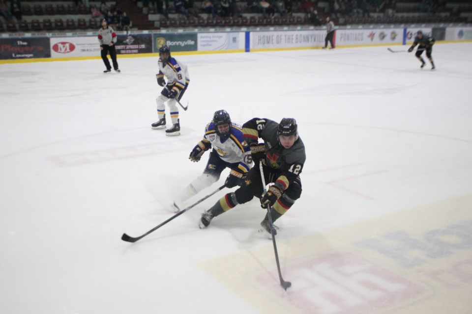 The Bonnyville Pontiacs won 1-0 against the Fort McMurray Oil Barons, Oct. 16.