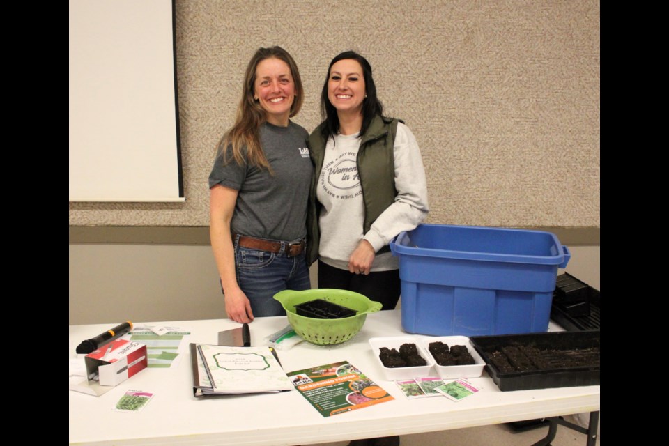 Organizers Kristy Tetreau and Amanda Fischer hosted a LARA seed-starting workshop.