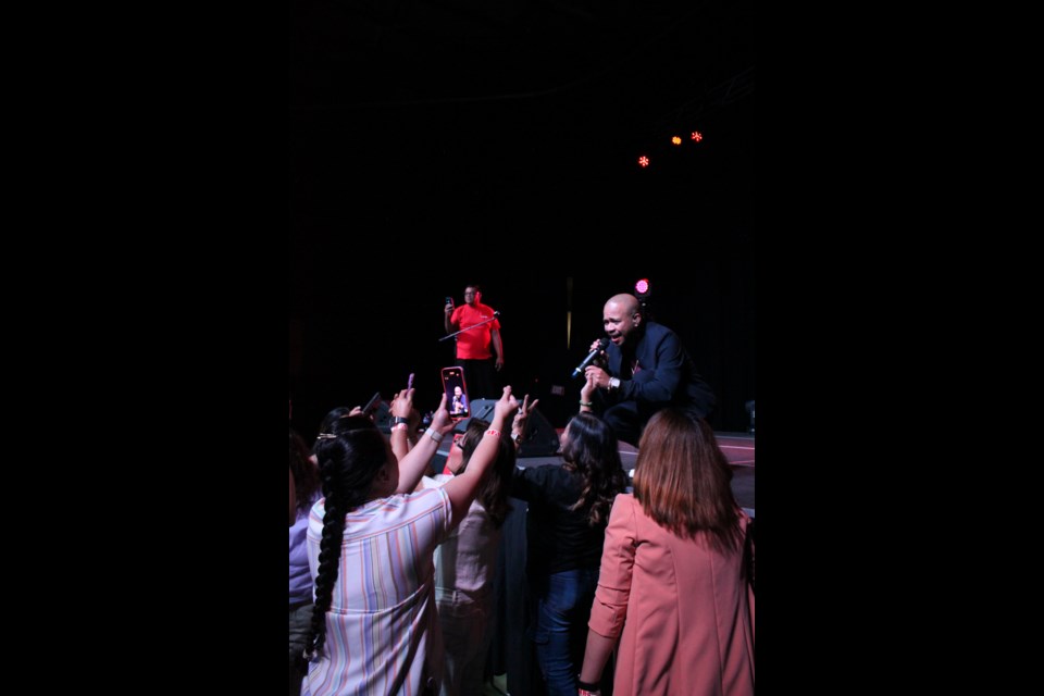 Luke Mejares performed for an adoring crowd in Bonnyville.