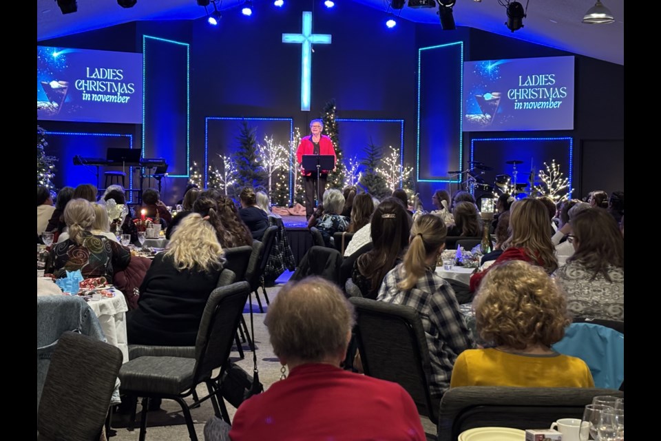 Local speaker Judy Dallaire gave a presentation at the annual Ladies’ Christmas in November hosted at the Bonnyville Baptist Church.