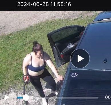 Cold Lake RCMP have released this screen grab from video surveillance of a person they are seeking in connection to an alleged car theft on Friday morning.