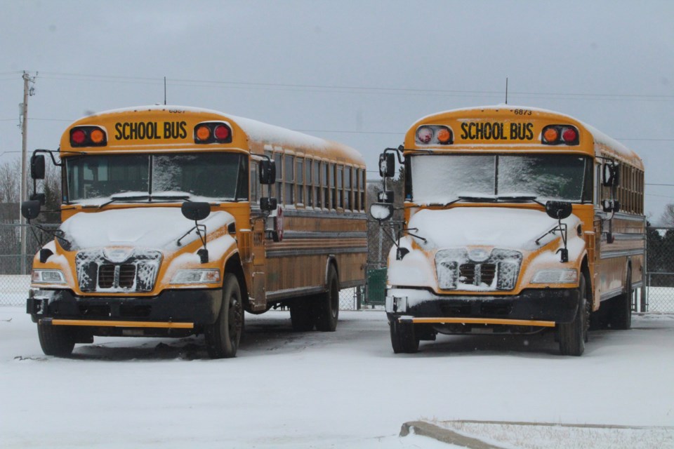 Buses weren't running on Monday thanks to Mother Nature teaching us her own lessons on weather changes.