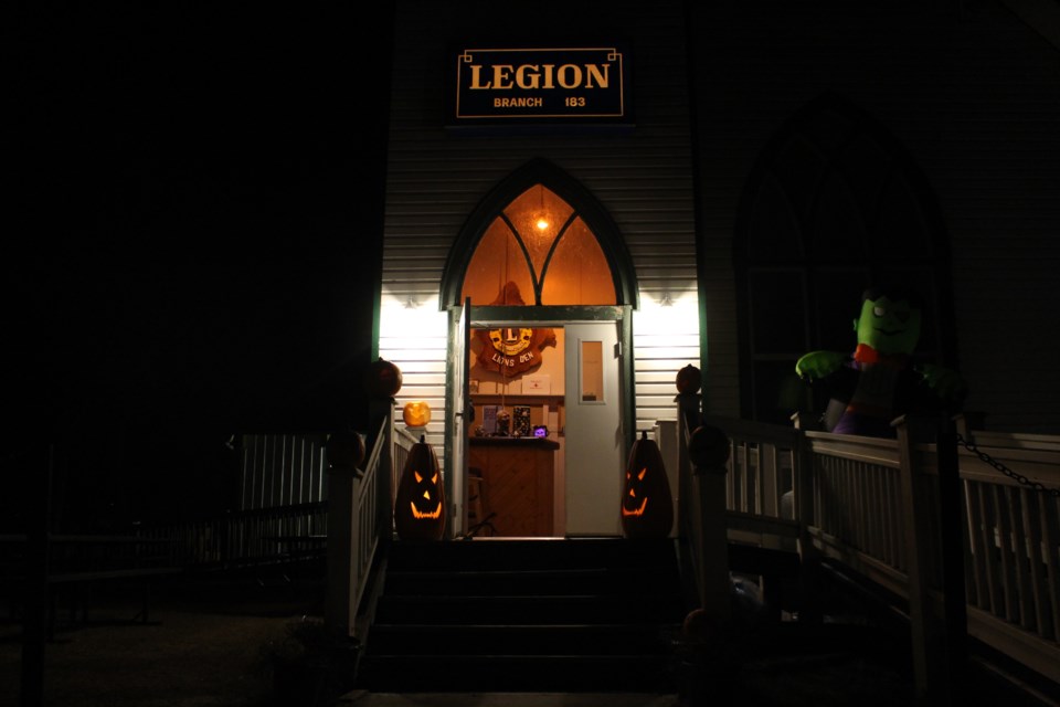 An undead surprise waited inside the Bonnyville Legion for trick-or-treaters brave enough to enter.