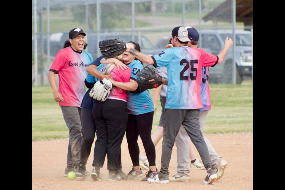 A little bit of fun, a little bit of competition... a whole lot of prize money.  The Summer Days slowpitch tournament runs through the Summer Days weekend.  FILE