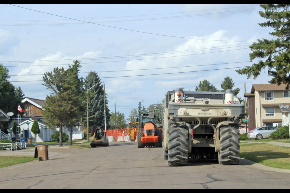 Heavy equipment and construction fences are part of many neighbourhoods in and around Lac La Biche this summer. 