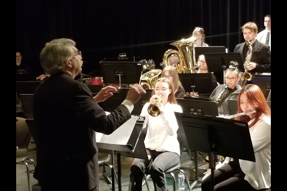 Doug Sirant conducts his last band concert on June 5.