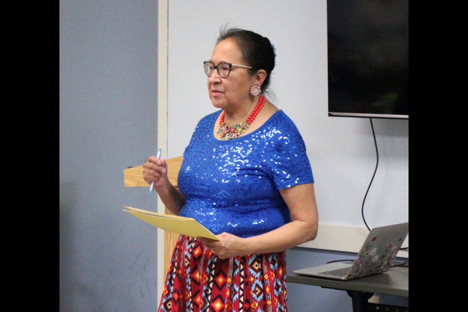 Annette Cutknife came the the Bonnyville FCSS to give her presentation on FASD. / Corrrina Dickens photo