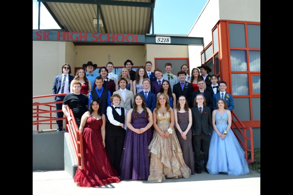 Congratulations to the F. G. Miller High School’s Class of 2024 - Rylee Anderson, Tanner Bayduza, Brandon Breen, Tanner Briand, Ryan Cameron, Brooklyn deVries, Ethan Paquette, Brooke Foisy, Kade Fontaine, Reilly Garnett-Bennett, Shairenne Ginez, Marcus Greenwalt, Marcel Jenkins, Kayna Krawchuk, Zoe Kulczycki, Kayla MacCormack, Jaron MacDonald, Jayci Marcoux, Nicholas Penner, Konnor Poitras, Kaylee Radcliffe, Sam Rogal, Jessica Smith, Joshua Smith, Lauryn Smith, Camryn Tchir, Ryan Urquhart, Carter Vanwyck, Casey Warawa, Rylee Warawa and Matthew Zacharuk. / Vicki Brooker photo