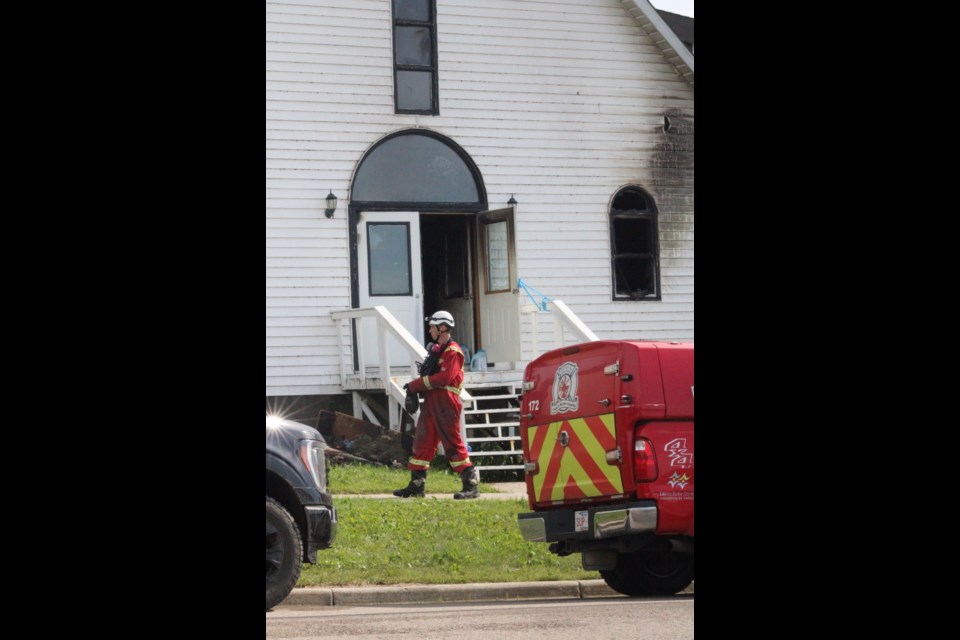 Lac La Biche County Deputy Fire Chief Chris Newhook was part of the initial July 1 investigation into the cause of an early morning blaze inside Lac La Biche's St. Andrew's Anglican Church.
