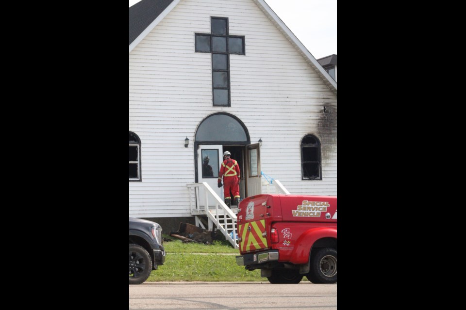 Fire investigators, police and municipal crews have been investigating the first at the St. Andrews Anglican Church since the July 1 blaze.