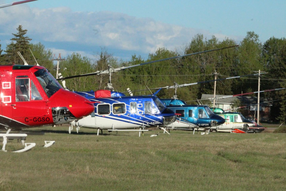 Helicopters and other equipment have left the Lac La Biche airport and Air Tanker base as wildfire season draws to a close.