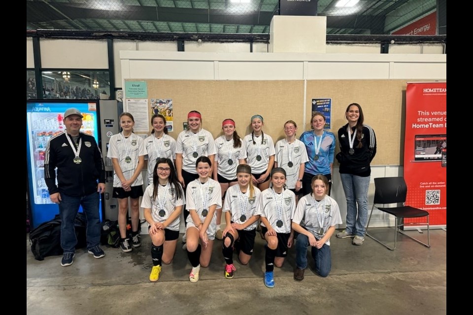 The U15 girls' soccer team from Bonnyville took gold at this year's Polar Cup.