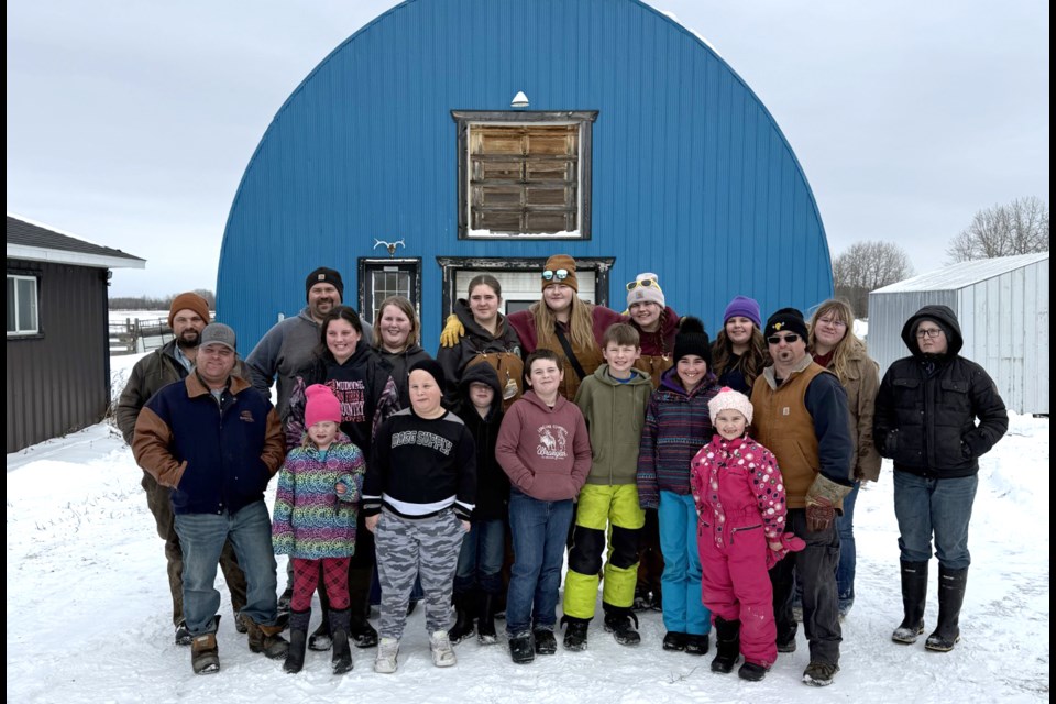 Goodridge 4-H Beef Club members take part in a farm tour.