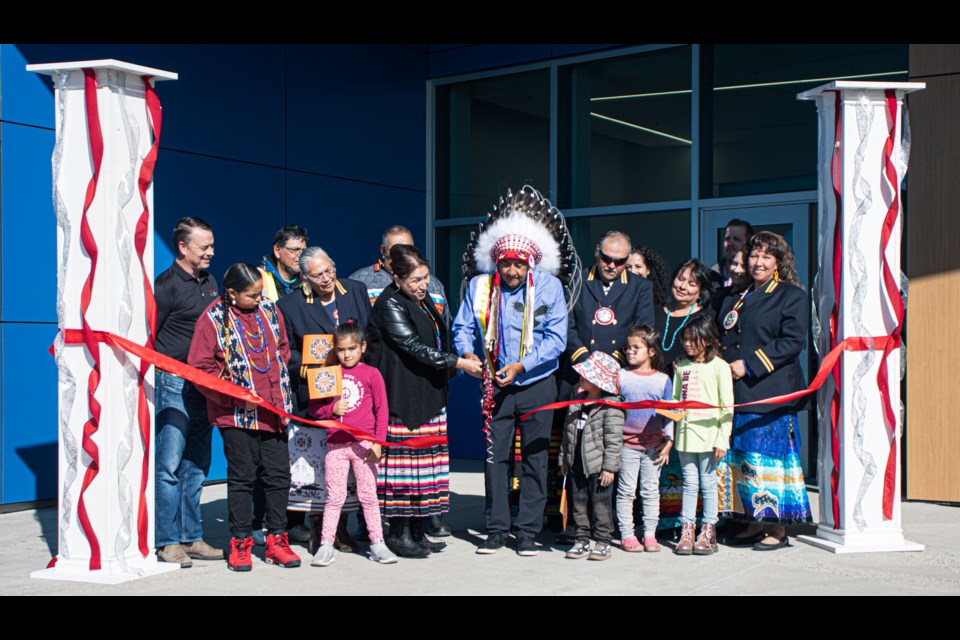 Saddle Lake cuts the ribbon on Sept. 22 for its newly built elementary school.