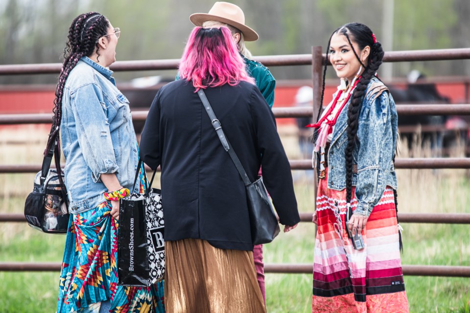 Members of the community were invited to take part in the filming of a music video on May 16. The video features Saddle Lake's own Tia Wood. 