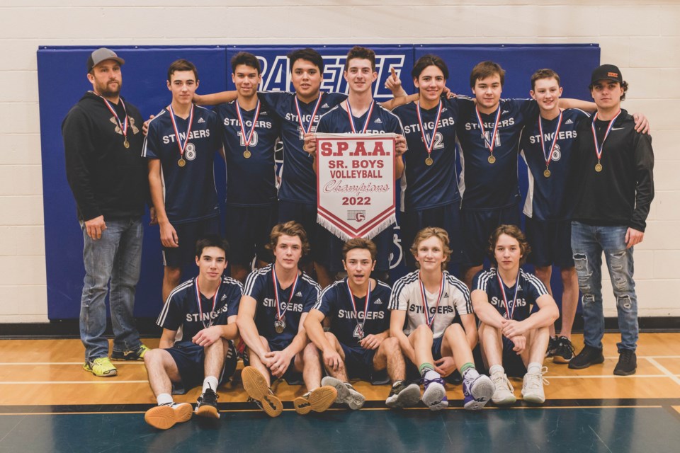 The Mallaig Stingers won this year's SPAA volleyball banner.