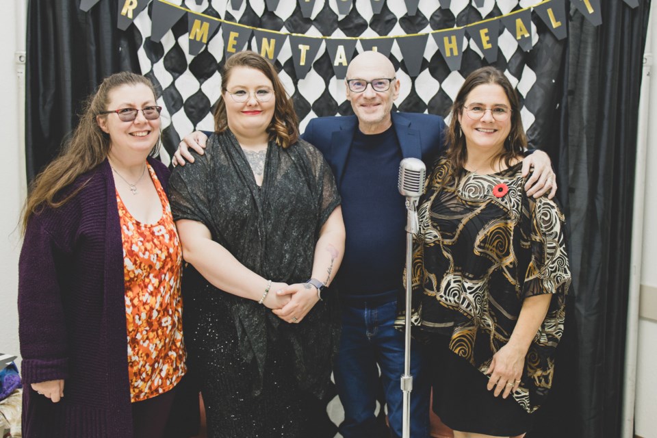 Lily Beland, Amber Michaud, David Granirer, and Rae Michaud provided some of the entertainment at the Nov. 4 Stand Up For Mental Health comedy night. 