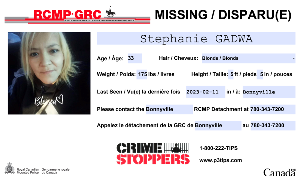 Bonnyville Rcmp Looking For Missing 33 Year Old Woman Lakeland News 7116