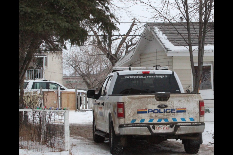 Following this week's arrests, an RCMP presence was seen outside a home along a 102 Avenue in Lac La Biche. RCMP have not released information about whether the location is connected to the recent arrests.