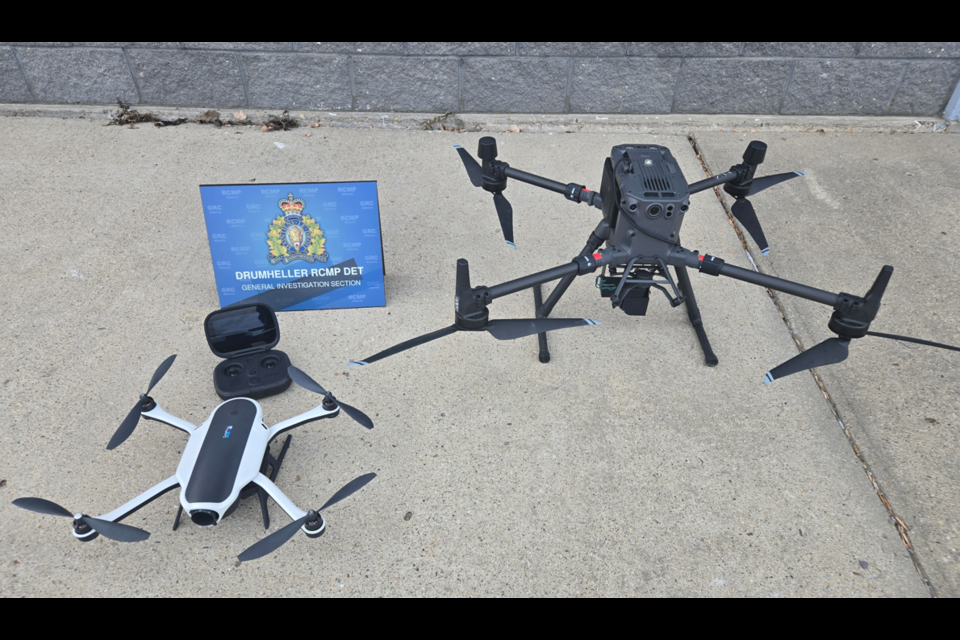 RCMP seized drones during an investigation, after a package was allegedly delivered into the Drumheller Institution in 2023.