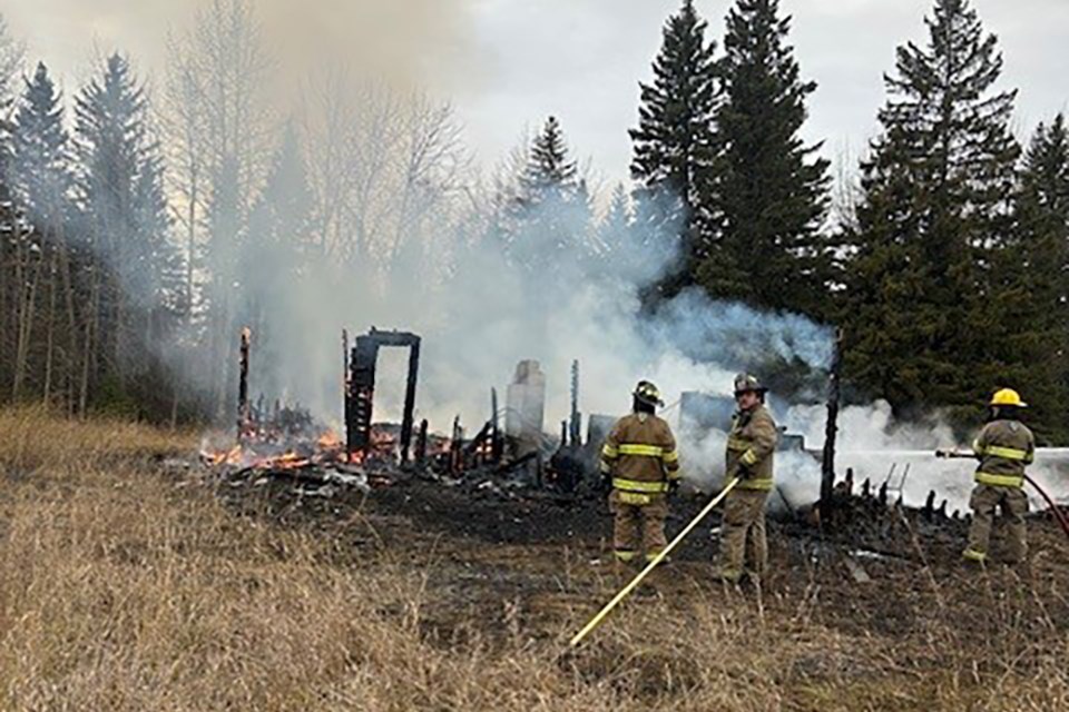 Sugden Hall was destroyed by fire on Nov. 7. A cause of the fire is not known.